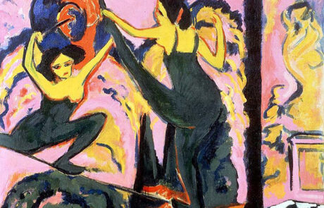 Tightrope Walk by Ernst Ludwig Kirchner, 1908-10